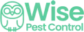 Wise Pest Control logo, emphasizing pest control services, particularly rodent control in Los Angeles County.